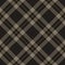 Plaid pattern in black, gold, beige. Seamless vector background image for skirt, jacket, flannel shirt, dress.