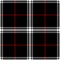 Plaid pattern in black, red, white. Tartan fashion check plaid for autumn winter flannel shirt, skirt.