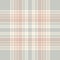 Plaid pattern check seamless for scarf design. Soft grey, pink, beige large ombre tartan vector for scarf, poncho, blanket, duvet.