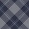 Plaid pattern checkered in blue and grey. Textured herringbone dark autumn winter check plaid background for blanket, skirt.