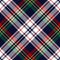 Plaid pattern Christmas tartan check in navy blue, red, green, yellow, white. Textured seamless multicolored graphic for flannel.