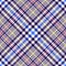 Plaid pattern glen check multicolored in navy blue, bright blue, red, yellow, white. Seamless tartan tweed for jacket, skirt.