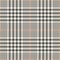 Plaid pattern. Glen check plaid seamless vector in grey and beige for jacket, dress, coat, blanket, trousers.