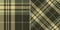 Plaid pattern herringbone in olive green and brown. Seamless classic spring autumn winter tartan check vector for flannel shirt.