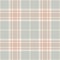 Plaid pattern herringbone texture in grey, pink, beige. Seamless classic spring autumn winter soft pale tartan check vector.