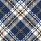 Plaid pattern large in blue, yellow, white. Seamless modern textured large bright check plaid background for fashion shirt.