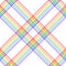 Plaid pattern. Multicolored bright rainbow texture. Seamless colorful houndstooth vector check background for flannel shirt, skirt