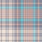 Plaid pattern multicolored in pastel blue, pink, grey, off white. Herringbone textured large seamless tartan check graphic.