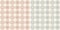 Plaid pattern with pretty hearts in pink, grey, beige. Seamless tartan vichy gingham check graphics for dress, shirt.