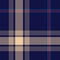 Plaid pattern seamless ombre in navy blue, red, beige. Textured autumn winter tartan check graphic vector background for flannel.