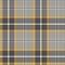 Plaid pattern seamless tartan background. Herringbone check plaid graphic in grey, gold yellow, white.