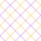 Plaid pattern seamless tattersall in pastel purple, green, yellow. Textured tartan check plaid graphic for spring summer.
