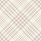 Plaid pattern in soft grey, pink, beige. Tartan vector for picnic blanket, tablecloth, oilcloth, duvet cover.