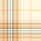 Plaid pattern spring summer in orange, grey, off white. Seamless textured large soft light graphic background for womenswear.