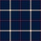 Plaid pattern tattersall tartan autumn in navy blue, red, beige. Seamless textured herringbone art windowpane graphic background.