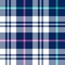 Plaid pattern vector in blue, pink, green, white. Seamless large simple tartan check plaid graphic for flannel shirt, blanket.