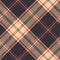 Plaid pattern vector in brown, coral, beige.