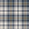 Plaid pattern vector in grey, beige, brown. Seamless herringbone textured classic neutral tartan check graphic for flannel shirt.