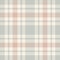 Plaid pattern vector in grey, pink, beige. Seamless herringbone soft wool cashmere tartan check graphic for spring summer autumn.