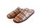 Plaid slippers