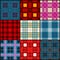 Plaid tartan, british, buffalo seamless vector fabric pattern