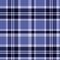 Plaid tartan checkered seamless pattern in very peri and blue.