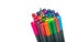 Plain black colorful pencils for drawing isolate