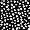 Plain Black and White Seamless Pattern with Plums or Apricots.