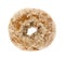 Plain coconut flake donut on a white background