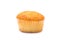 a plain cupcake or madeleine on a white background