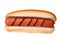 Plain Hot Dog with Grill Marks