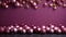 plain magenta background mit golden stars, christmas theme