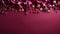 plain magenta background mit golden stars, christmas theme