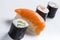 Plain mixed sushi rolls
