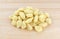 Plain potato gnocchi on a wood counter top