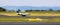 plain private jet takes off speed panorama