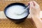 Plain rice porridge