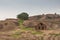 Plain with ruin inside Dindigul Rock Fort.