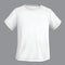 Plain t-shirt mockup blank design white shirt on gray background 3D illustration