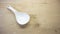 plain white plastic rice spoon