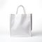 plain white shopping bag on white background, ai generative