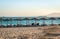 Plaka beach in the afternoon. Naxos, Greece.