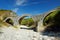 Plakidas arched stone bridge of Zagori region in Northern Greece. Iconic bridges were mostly built during the 18th and 19th