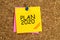 Plan 2020 on post-it