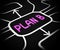 Plan B means alternative planning or scheme to be prepared - 3d illustration