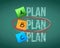 Plan b selection illustration design
