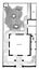 Plan of Detached Villa and Garden semi to detached residences vintage engraving