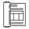 Plan estimator icon, outline style