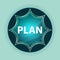 Plan magical glassy sunburst blue button sky blue background