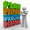 Plan Prepare Practice Perform Thinking Person Strategy Idea